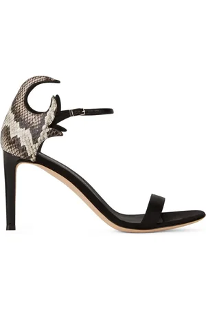 Giuseppe Zanotti Sandalias con detalle de piel de serpiente