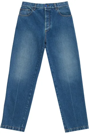 MARCELO BURLON Jeans rectos con efecto lavado