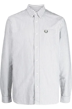 Fred Perry Camisa con logo bordado y motivo de rayas