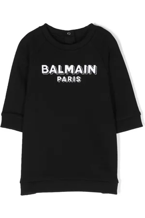 Balmain Vestido con logo estampado