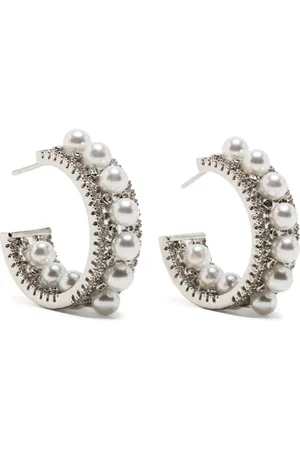 Hzmer Jewelry Arracadas con detalles de perla