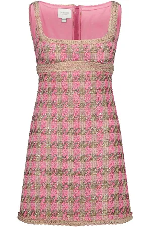 Giambattista Valli Vestido corto de tweed con detalle de lúrex