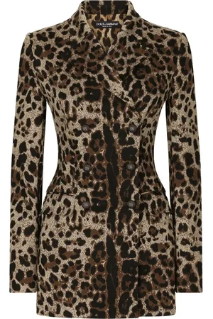 Dolce & Gabbana Blazer con estampado de leopardo