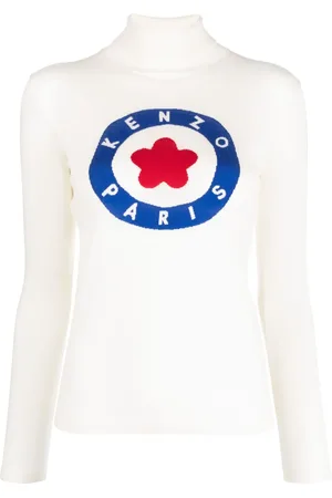 Kenzo Suéter tejido con logo en intarsia
