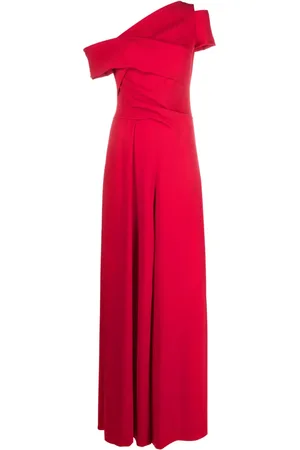TALBOT RUNHOF Jumpsuit ancho con hombros descubiertos