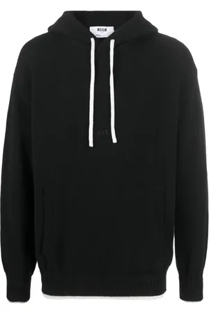 Msgm Hoodie con ribetes en contraste