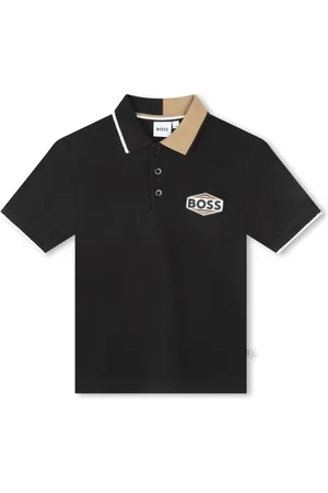 HUGO BOSS Playera tipo polo con parche del logo