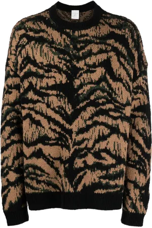 Roberto Cavalli Sudadera con estampado de tigre