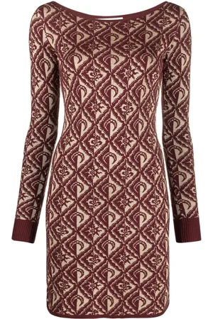 Marine Serre Vestido corto Moon Diamant