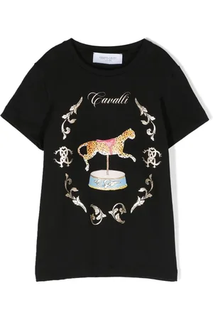 Roberto Cavalli Playera con estampado de circo