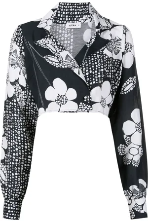 AMIR SLAMA Sudadera con estampado floral