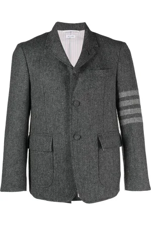 Thom Browne Blazer con rayas estampadas y botones