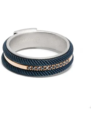 BARAKA Anillo en oro rosa de 18kt y plata de ley con diamantes
