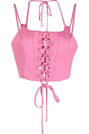 MONSE Top estilo bustier con apliques