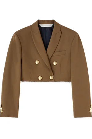 Palm Angels Blazer corto con doble botonadura