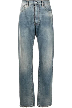 Maison Margiela Jeans rectos con efecto envejecido