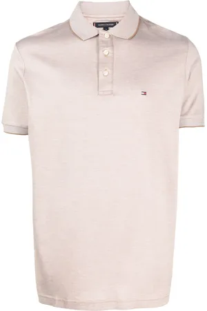 Tommy Hilfiger Playera tipo polo de piqué con parche del logo