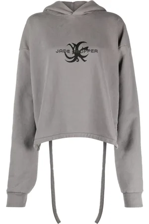 Jade Cropper Suéter con capucha y logo estampado