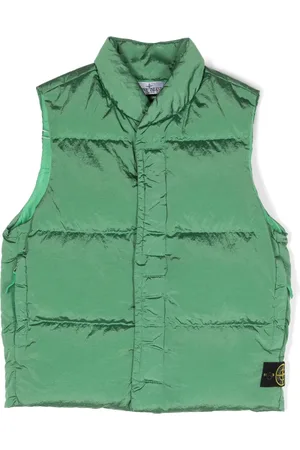 Stone Island Abrigo capitonado con motivo Compass