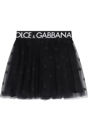 Dolce & Gabbana Falda estilo tutú y logo en la pretina
