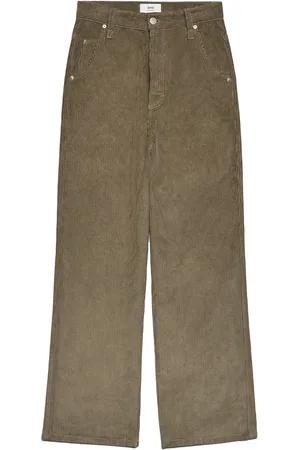 Ami Pantalones de pana rectos