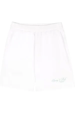 Sporty & Rich Bermudas con logo estampado