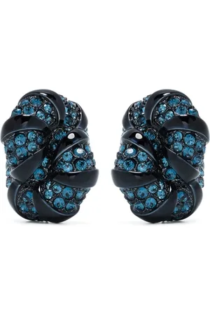 Lanvin Aretes Melodie con apliques de strass