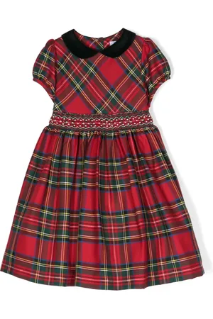 SIOLA Vestido midi a cuadros