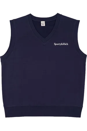 Sporty & Rich Sudadera sin mangas con logo estampado