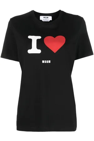 Msgm Playera con logo estampado