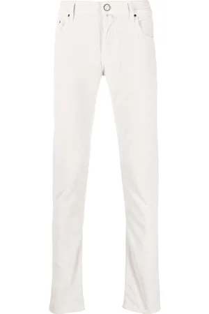 Jacob Cohen Pantalones rectos con parche del logo