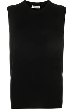 Jil Sander Top de cachemira sin mangas