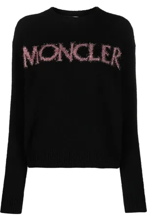 Moncler Suéter con logo en intarsia