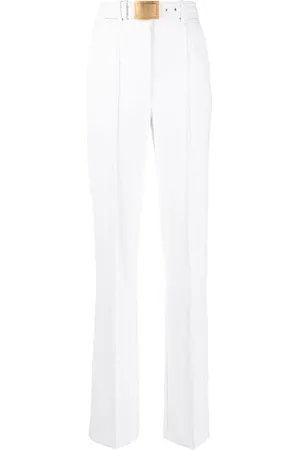 Elisabetta Franchi Pantalones de vestir con tiro alto