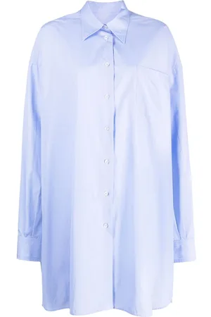 Maison Margiela Camisa larga de popelina