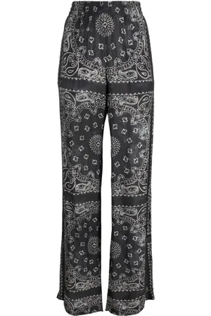 Golden Goose Pantalones anchos con estampado de cachemira