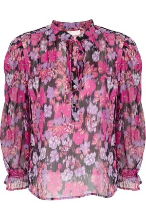 Liu Jo Blusa con estampado floral y moño en el cuello