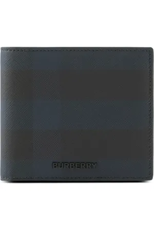 Burberry Cartera con letras del logo y motivo de cuadros