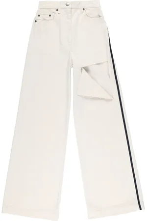 Peter Do Jeans rectos con detalles rasgados