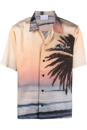 BLUE SKY INN Camisa con logo bordado y estampado gráfico