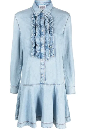 Moschino Vestido con detalles de volantes