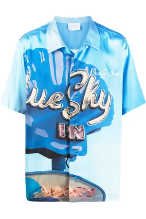 BLUE SKY INN Camisa con logo bordado y estampado gráfico