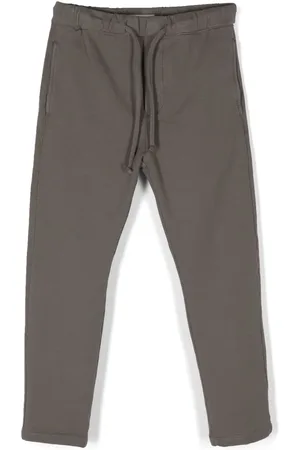 Paolo Pecora Pantalones stretch con cordones en la pretina