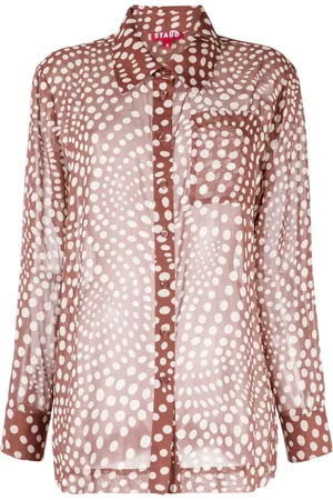 Staud Camisa con estampado gráfico