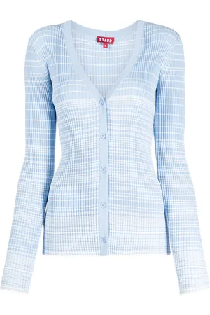 Staud Cárdigan tejido de canalé Cargo Sweater