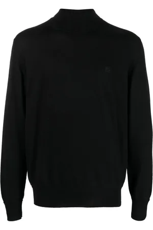 Etro Suéter con cuello vuelto y logo bordado
