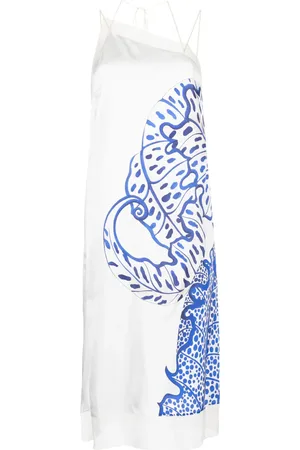 Salvatore Ferragamo Vestido midi con estampado floral
