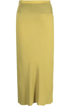 Rick Owens Falda midi con pretina elástica