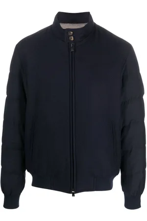 corneliani Chamarra bomber con cuello de tortuga