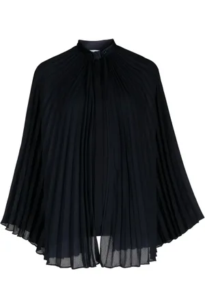DICE KAYEK Blusa plisada con cuello mao